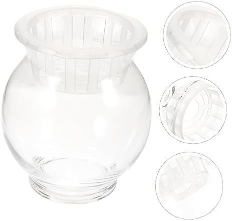 Abaodam Glass Vase for Home Office Decorative Vase Aquatic Baskets Simple Elegant Design - Image 4