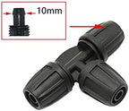 Hose Connector Adapter 50Pc Drip Irrigation 8mm To 4mm Garden Hose Connector T-shaped Elbow End Plug Direct Repair 8/11 To 4/7mm Water Separator With Lock (Color : Tee) - Image 7