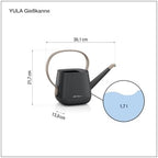 LECHUZA YULA Indoor Watering Can, 1.7 L, Slate and Taupe - Image 2