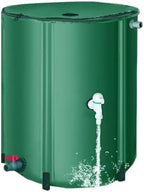 Rain Catcher Barrel with Spigot Collapsible Rain Barrel Kit Water Storage with Lid Collection Water Barrel(60x88cm/24x35in) by TRUNXUCL