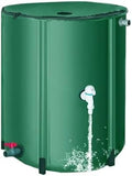 Rain Catcher Barrel with Spigot Collapsible Rain Barrel Kit Water Storage with Lid Collection Water Barrel(60x80cm/24x31.5in) by TRUNXUCL