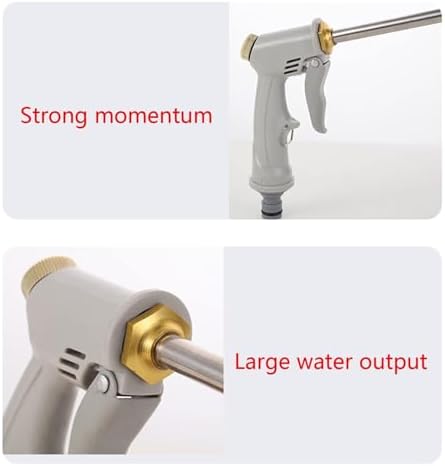 Stainless Steel High Pressure Hose Nozzle, 26 Inch Adjustable Spray Gun for Garden & Car Cleaning - Image 5