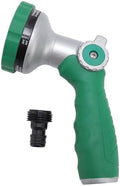 Garden Hose Nozzle Heavy Duty, Metal Water Hose Sprayer with 8 Spray Patterns, High Pressure Spray Nozzle Thumb Control On Off Valve for Outdoor Lawn by Tyenaza