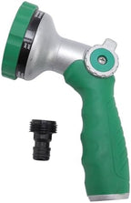 Garden Hose Nozzle Heavy Duty, Metal Water Hose Sprayer with 8 Spray Patterns, High Pressure Spray Nozzle Thumb Control On Off Valve for Outdoor Lawn by Tyenaza