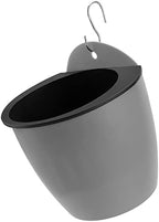 HOIGON 6 Pack 7 Inch Self Water Hanging Plants Pot, Self Watering Wall Hanging Plastic Planters with S-Hooks and Wicks, Lazy Flower Pot for Indoor Outdoor Orchids African Violet, Gray - Image 6