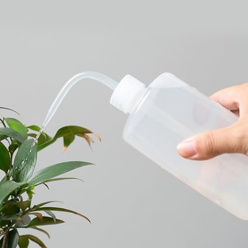 VICASKY 6 Pcs Plastic Watering Bottle Flower Watering Can 250ml 500ml 1000ml Water Squirt Bottle for Eyelash Extensions Eye Wash Tattoo Lab Tip Liquid Storage (White) - Image 2