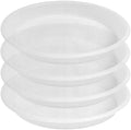 4 Pack of 16 inch Plant Saucer, Large Plant Tray, Heavy Sturdy Plant Drainage Tray for Indoors, Bird Bath Bowls, Sturdy Plastic Pot Tray for Planter (Clear) by Unknown