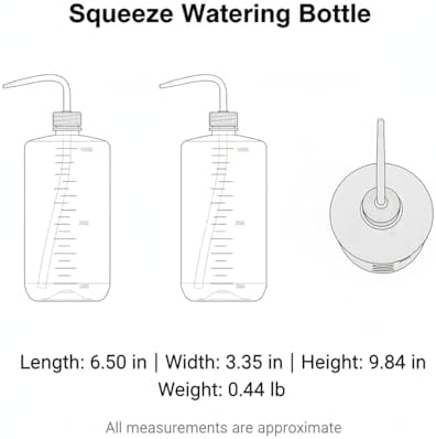 Squeeze Watering Bottle with Long Curved Spout for Indoor Plants, Succulents & Bonsai - Durable PP Plastic - Image 7