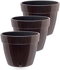 Gardenera 10.6" ASTI Self Watering Planter (Set of 3) in Black-Gold/Black - Modern Flower Pot with Water Level Indicator for All House Plants, Flowers, Herbs, Succulents and Hanging Plants by Gardenera
