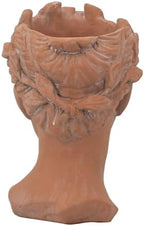 7 x 11 Visage Head Bust Planter, 11 Inch, Brown - Image 7