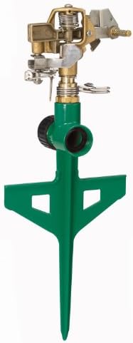 Dramm 15064 ColorStorm Premium 6-Inch Metal Stake Impulse Sprinkler, Green by DRAMM