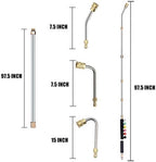 Selkie Pressure Washer Extension Wand Upgrade Power Washer Lance with Spray Nozzle Tips,30°,90°,120° Curved Rod, 1/4’’Quick Connect, Replacement for Anti-Leaked Ring 4000 PSI… - Image 4