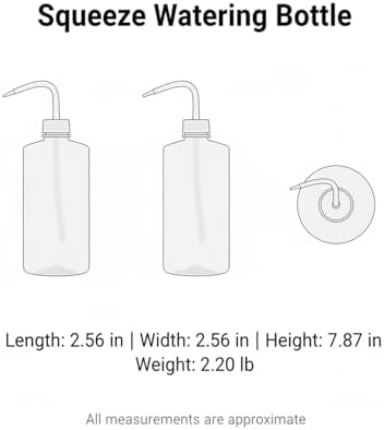 Squeeze Watering Bottle with Narrow Nozzle, POM Plastic for Precise Indoor Plant Care, White (1 PC) - Image 7