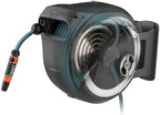 Gardena Wall-Mounted Hose Box Rollup M/L (White) 25 m: Automatic Hose Reel for Medium-Sized to Large Gardens, Includes 25 m Gardena Hose & Mounting Kit - Image 2