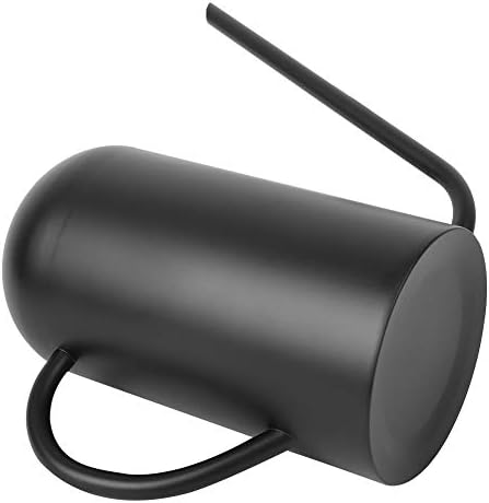 Stainless Steel Watering Pot Long Spout Watering Can 1.5L Black Garden Can with Ergonomic Handle Precise Pouring for Indoor Outdoor Plants Flowers - Image 2