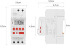 TM919B 30A 7 Days Programmable Timer Switch, Heavy-Duty Digital Weekly Timer with LCD, 16 ON/Off Settings, 35mm DIN Rail Mount, 5000W for Lighting, Water Heater, AC & Industrial Equipment (110V) - Image 5