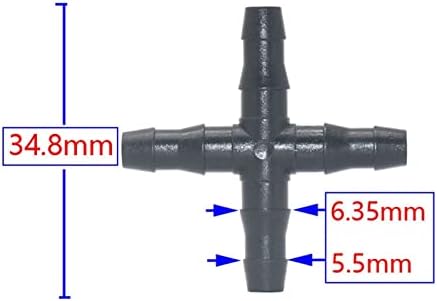 Hose Barb Connectors Tee Cross Reducing Connector Water Splitter For 3/5 4/7 Hose Drip Irrigation System Joints 30Pcs (Color : Cross) - Image 2