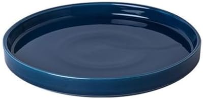 Blue Ceramic Pot Saucer - Drainage Tray for Indoor and Outdoor Flower Plant Pots and Planters, 12 Inch by Fzfeiyy