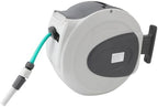 Retractable Garden Hose Reel Wall Mounted 65.6ft 1 2inch Auto Rewind Hose Reel with Nozzle PP PU PVC 180 Deg Swivel Any Length Lock for Garden Yard Watering by Unknown