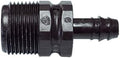 NETAFITM Drip Irrigation Barbed Fittings,3/8" 12MM Black Drip Tubing Coupler Elbow Tee Reducer (Threaded Male Adapter - 12mm X 3/4" MPT, 25 Count) by PRO.FASHION