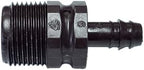 NETAFITM Drip Irrigation Barbed Fittings,3/8" 12MM Black Drip Tubing Coupler Elbow Tee Reducer (Threaded Male Adapter - 12mm X 3/4" MPT, 25 Count) by PRO.FASHION
