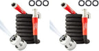 Pocket Hose 25 FT Silver Bullet 2.0 Expandable Garden Hose w/Turbo Shot Nozzle, AS SEEN ON TV, Lead-Free, Solid Aluminum Connectors, Easy On/Off Valve, Kink-Free, Leak-Proof (Pack of 2) by PocketHose