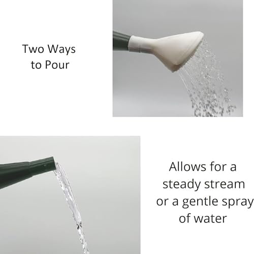 Standard Watering Can - Plant Watering Can - Small Plastic Garden Water Pot for Indoor Outdoor Plants Flowers by The HC Companies, 2 Gallon, Cool Gray - Image 6