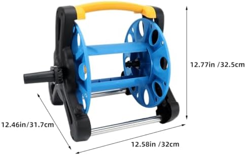 Freestanding Garden Hose Reel Storage Rack, 35m PP Blue - Image 2