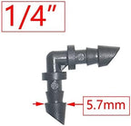 Utility Connector Adapter Hose Connector Adapter 1/8 1/4 inch Garden Irrigation Connector, Barbed Single and Double Elbow Drip Irrigation Arrow Connector, for 3/5 4 / 7Mm Hose/1I8 Barb - Image 5