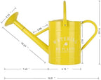 Garutom Galvanized Watering Can for Outdoor Indoor Plants, 1 Gallon Decorative Countryside Water Can with Removable Spout, Metal Watering Can for Indoor Plants and Garden Flower (Yellow) - Image 7