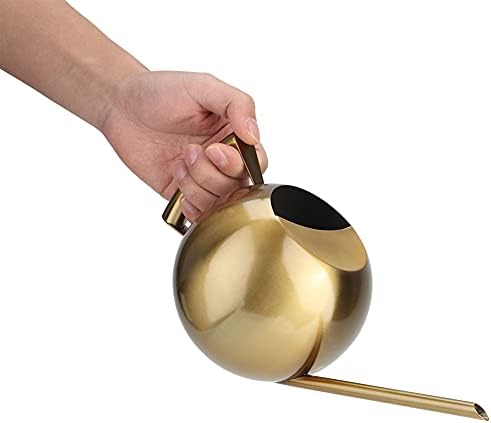 WALFRONT Stainless Steel Watering Can Long Spout 1L Capacity Ergonomic - Image 3