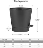 FaithLand 2 Tier Plant Stand and 2-Pack 8 Inch Self Watering Pots Bundle - Image 6