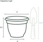 Bloem Ariana 10" Plastic Self-Watering Planter, Vanilla Bean, 4-Pack - Image 4