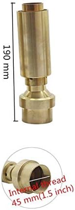 Hose Connector 3/4" 1" 1.5" 2" Brass Adjustable Air Bubbling Water Column Fountain Nozzles Air-Blended Jet Sprinklers Garden Landscape Fountain (Color : 1.5 inch) - Image 2