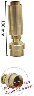 Hose Connector 3/4" 1" 1.5" 2" Brass Adjustable Air Bubbling Water Column Fountain Nozzles Air-Blended Jet Sprinklers Garden Landscape Fountain (Color : 1.5 inch) - Image 2