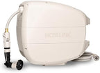 HOSELINK Evolve 90ft Hi-Flow Beige Retractable Garden Hose Reel, NEW Heavy Duty, Automatic Rewind, Lock Anywhere, 180 Degree Swivel, Wall Mounted Watering Solution for yard and outdoors (90ft Hi-Flow) by HoselinkUSA