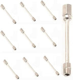 10pcs Brass Flexible Mister Nozzle Extensions 1/8" & 3/16" Mist Rods 60cm (23.6in) for Outdoor Garden Humidification & Cooling Ideal for Plants & Patio by Unknown