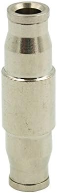 25pcs Nickel Plated Brass Push to Connect Fitting For High Pressure Misting System, Misting Coupling Slip Lock (One Hole), 1/4" Tube OD, Straight Union - Image 5
