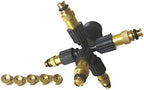 Garden Lawn Sprinkler Irrigation System 1 Piece of 5 Heads Micro-Irrigation System Mist Cooling Nozzle Garden Greenhouse Adjustable and Shut Down Spray Nozzle - Image 3