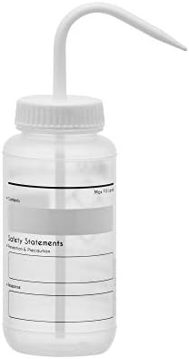 EISCO 6PK Chemical Wash Bottle, Blank Labels, 500ml - Wide Mouth, Self Venting, Low Density Polyethylene - Performance Plastics Labs - Image 2