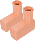 SEWACC Terracotta Self Watering Plant Irrigation Spikes for Gardens by SEWACC
