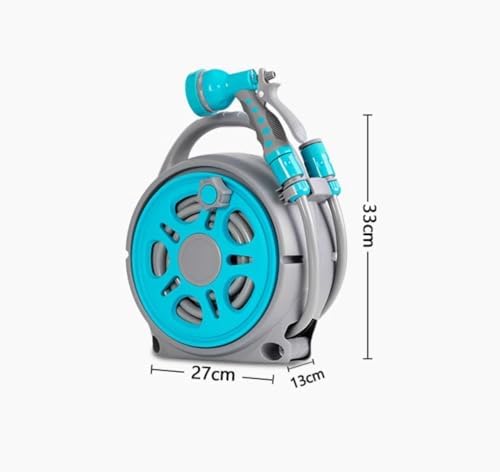 Retractable Garden Hose Reel with 9 Function Nozzle and Watering Set - Image 7