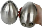 Stainless Steel Sewer Jetter Nozzle, 1" Female, Front 1 Back 8 - Image 6