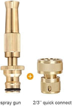 Heavy Duty Brass Water Spraygun - Adjustable High Pressure Garden Hose Nozzle(Nozzle-Connector 34) - Image 2