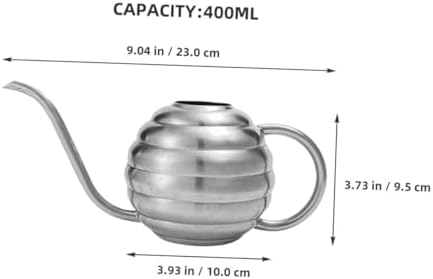 Toyvian Stainless Steel Garden Watering Can for Indoor Outdoor Plants Metal Watering Pot with Large Capacity for Office Home Garden Use Silver - Image 7