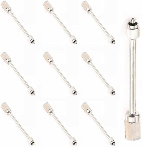 10pcs Flexible Mister Nozzle Extensions 1/8" & 3/16" Brass Mist Rods for Outdoor Garden Cooling & Humidification 40cm (15.7in) Extension Tubes by Unknown
