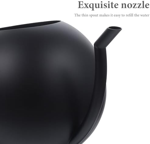 Stainless Steel Watering Can with Thin Spout, 1l Black - Image 6