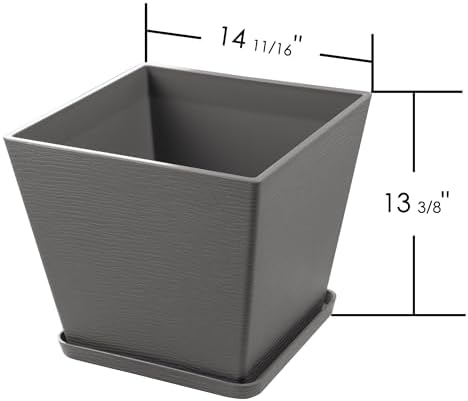 Kozyard 4Packs Taper Planter Indoor Outdoor Plant Pots - Image 7