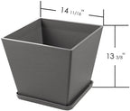 Kozyard 4Packs Taper Planter Indoor Outdoor Plant Pots - Image 7
