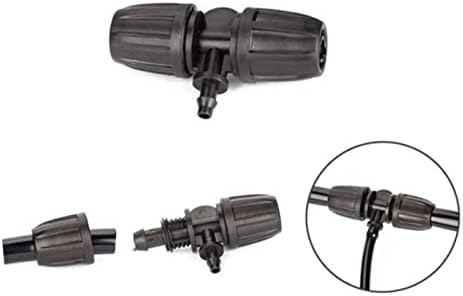 50Pcs Black Plastic Hose Connector Joint for Drip Micro Tubing - Image 6
